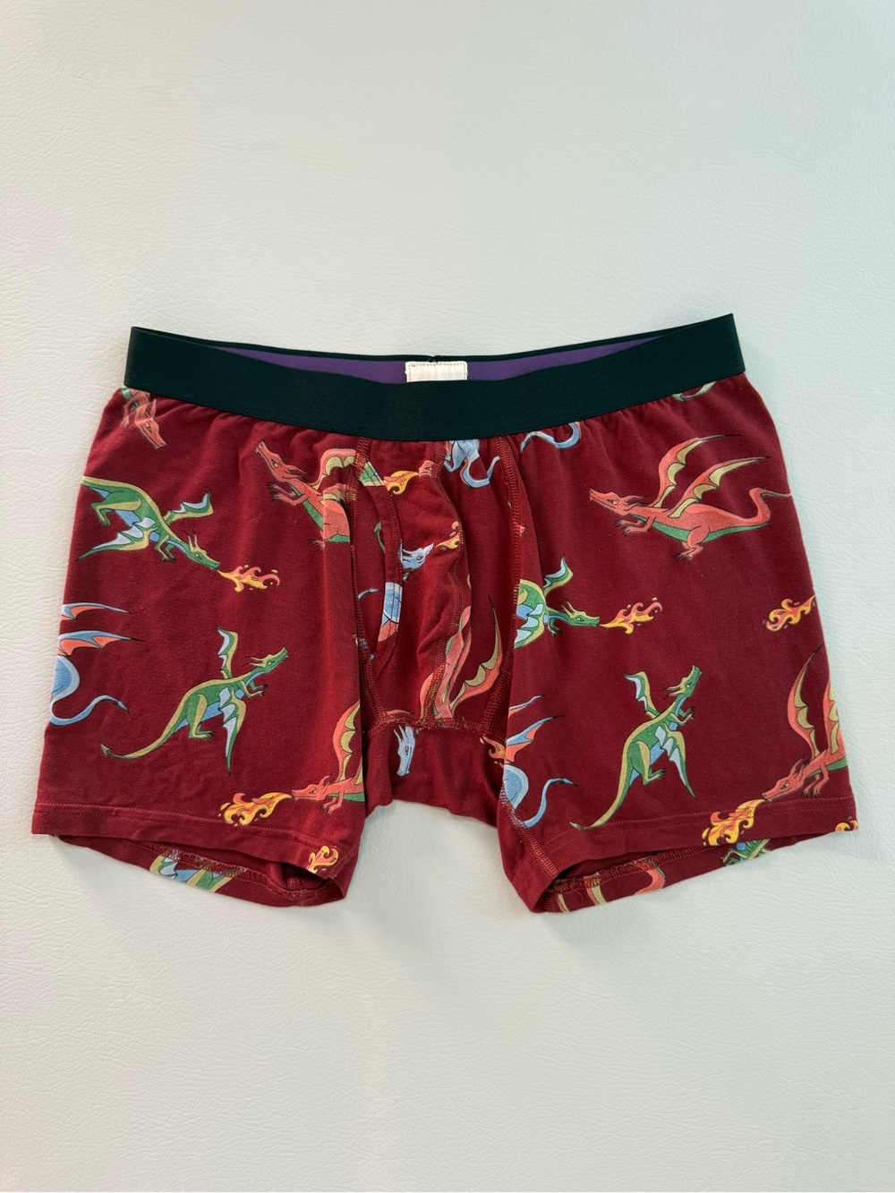 MeUndies UltraModal Core Trunk Shorts Fired Up Dragons Size Medium